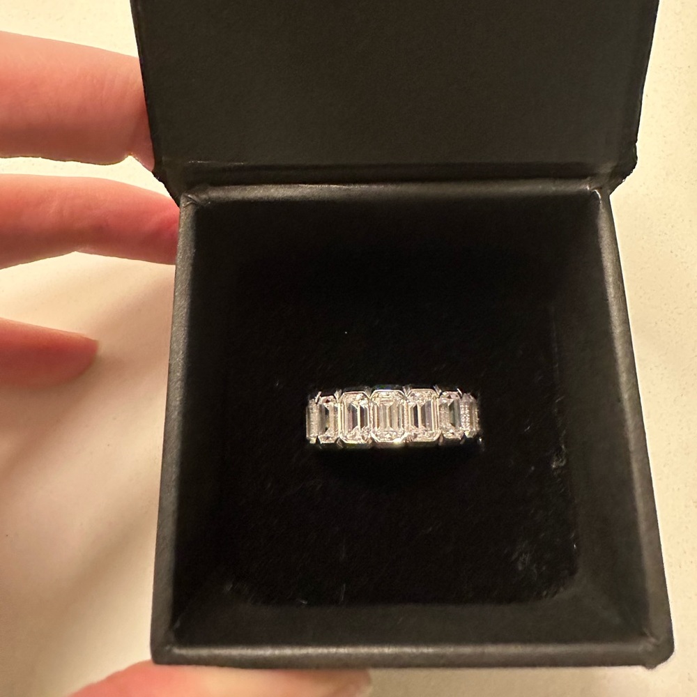 Etsy Shop CZ Bezel Eternity Band